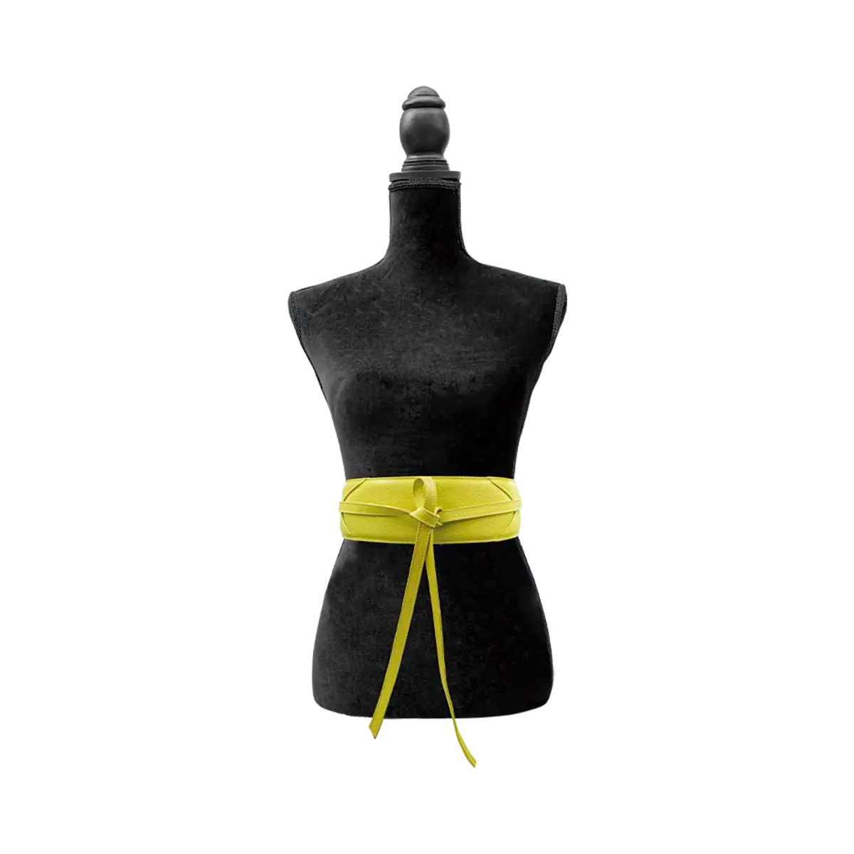 large yellow wrap-around belt for women. Available in San Diego, CA.