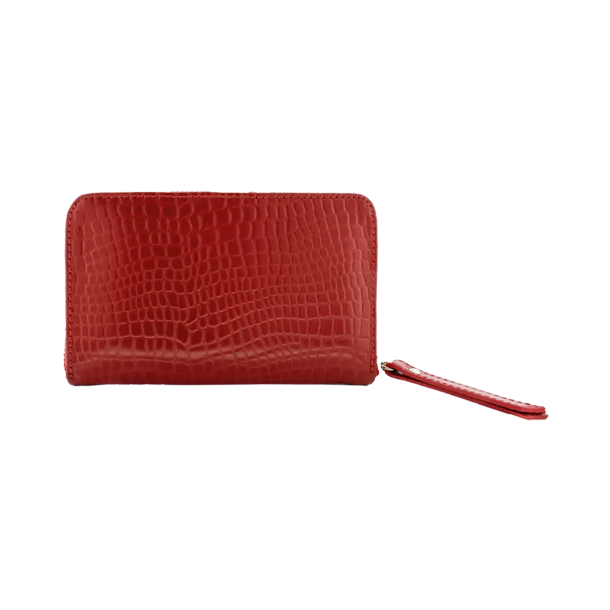 small red print leather wallet. Fashion Accessories for women in San Diego, CA.