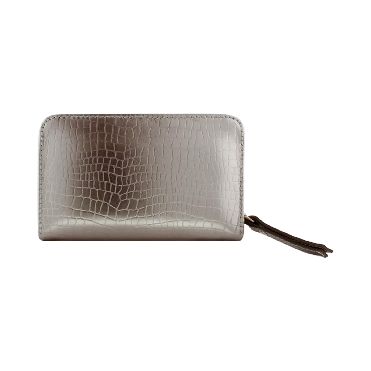 small silver print leather wallet. Fashion Accessories for women in San Diego, CA.