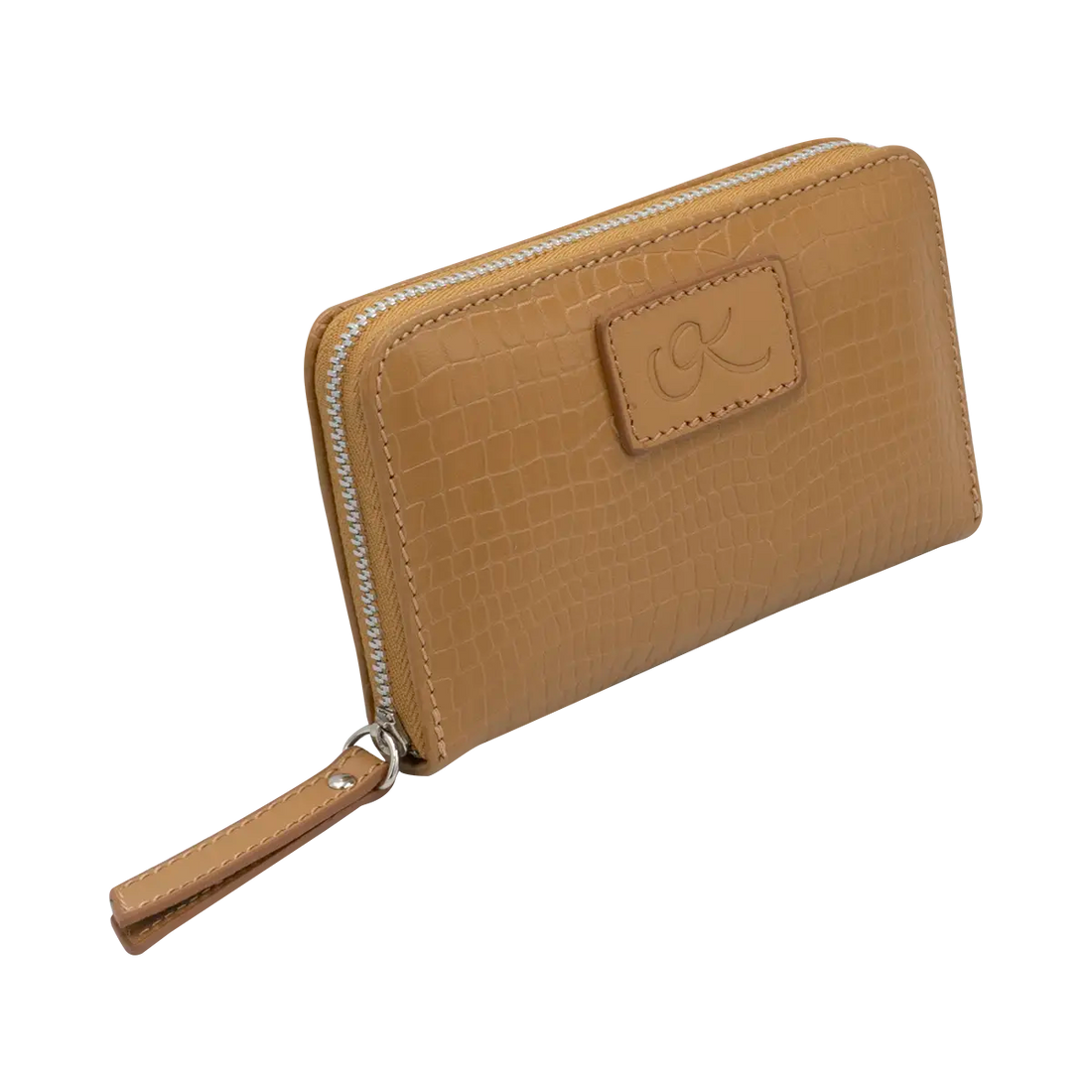 small tan print leather wallet. Fashion Accessories for women in San Diego, CA.