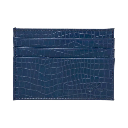 small blue small leather print wallet. Accessory for men &amp; women. Shop in San Diego, CA.