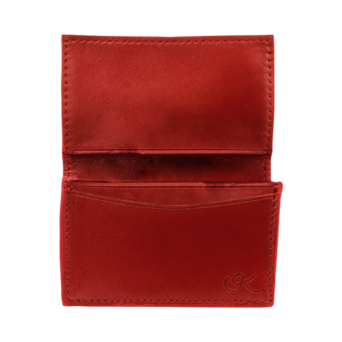 small red leather crocodile print cardholder. Accessory for men and women. Shop in San Diego, CA.